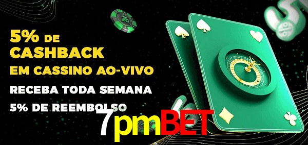 Promoções do cassino ao Vivo 7pmbet